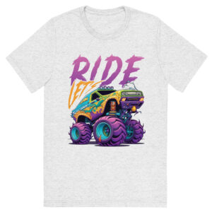 Let's Ride Monster Truck - Short sleeve t-shirt